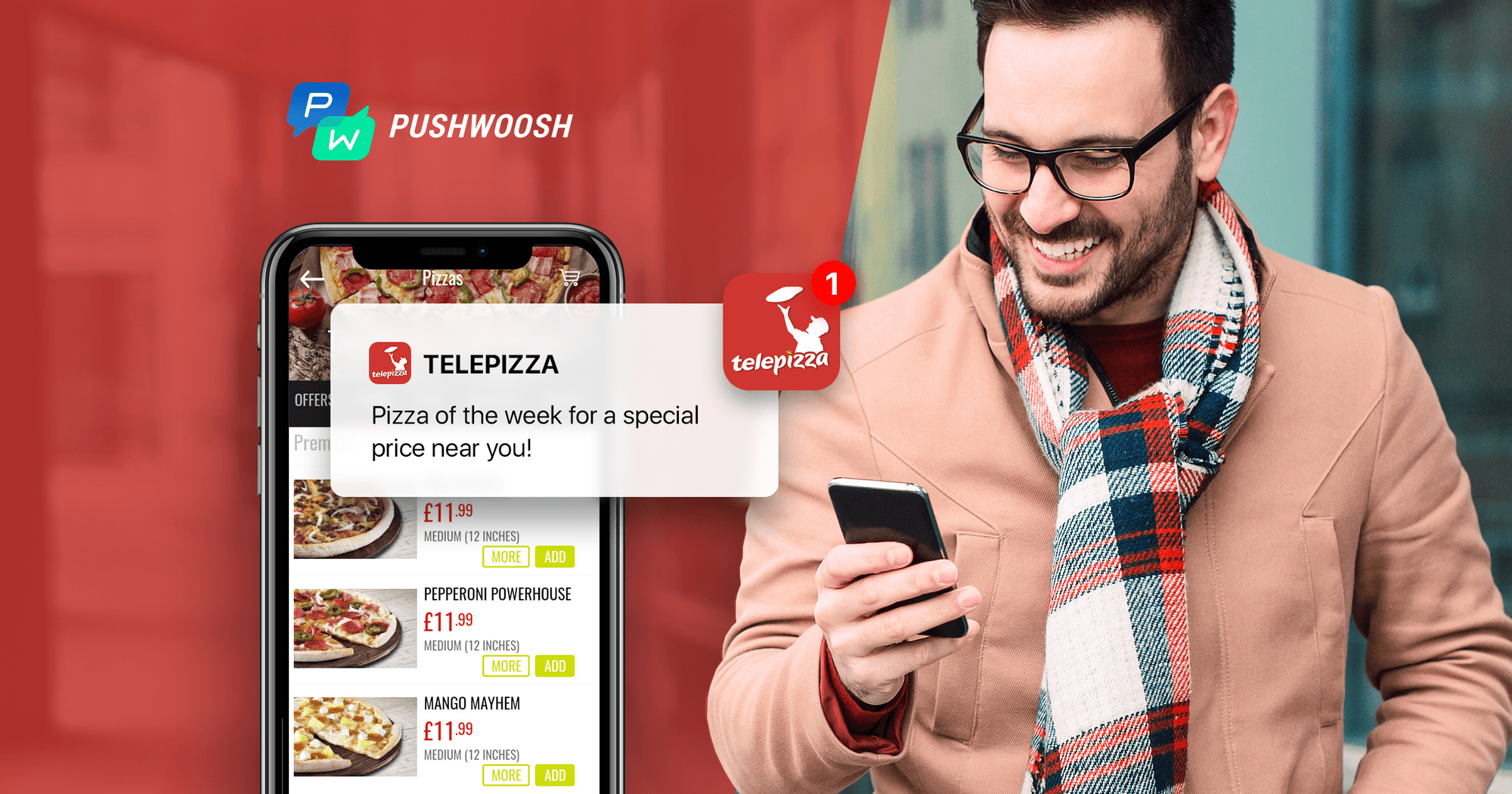 Telepizza has been driving sales and revenue with Pushwoosh