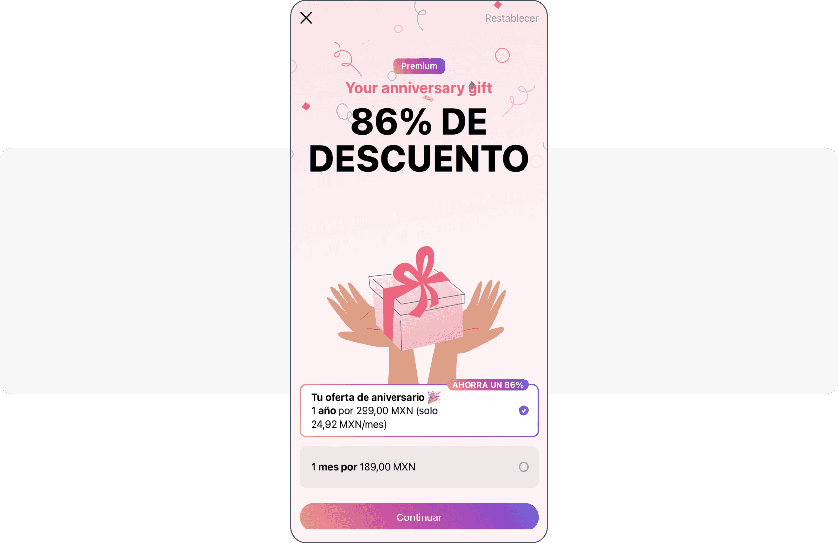 Monetización de app móvil suscripciones