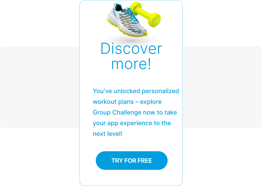 Re-engagement in-app message example Pushwoosh