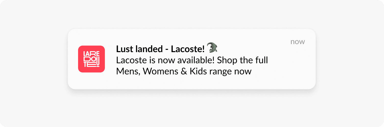 Where to place emoji in push notification