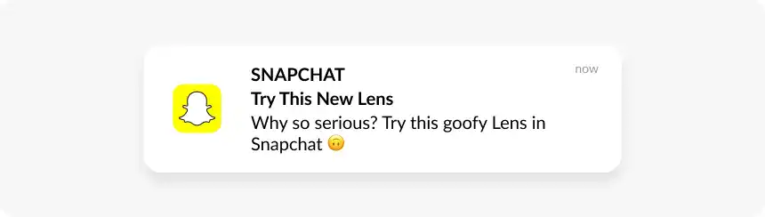 examples of push notifications