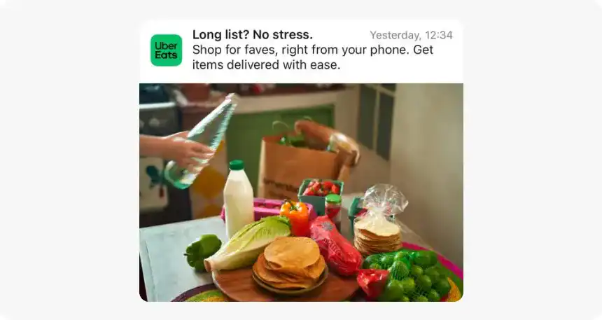 ubereats push notification example