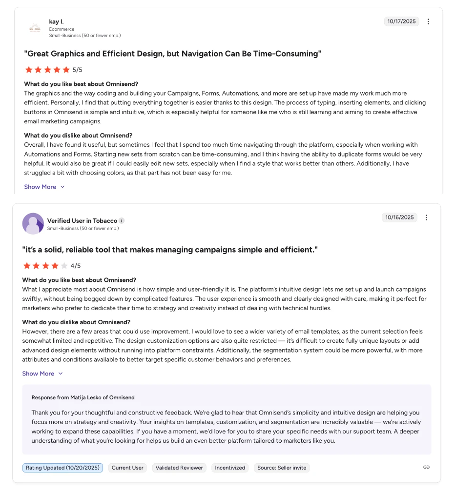 Omnisend email automation tool