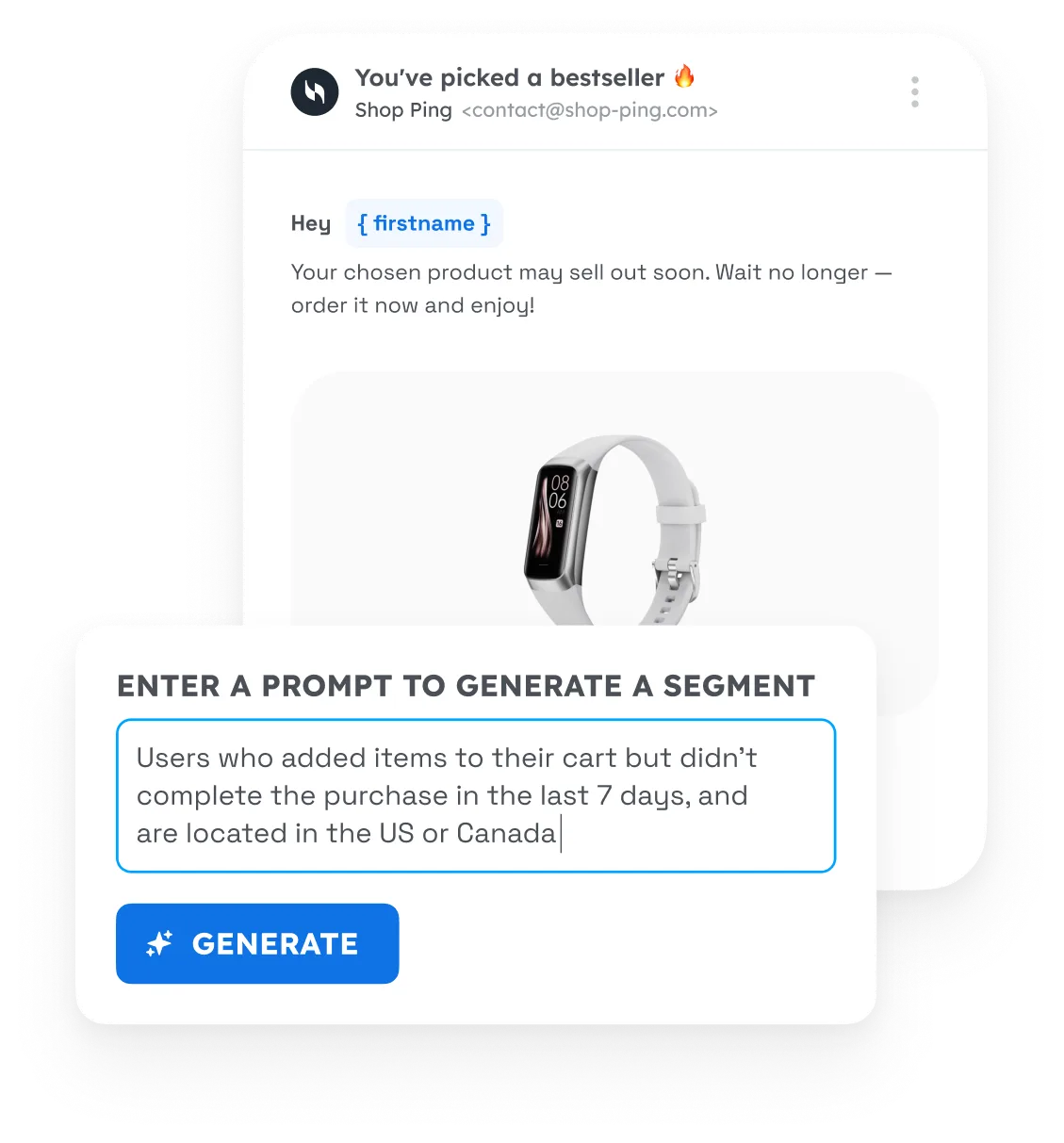 Offers tailored to user intent