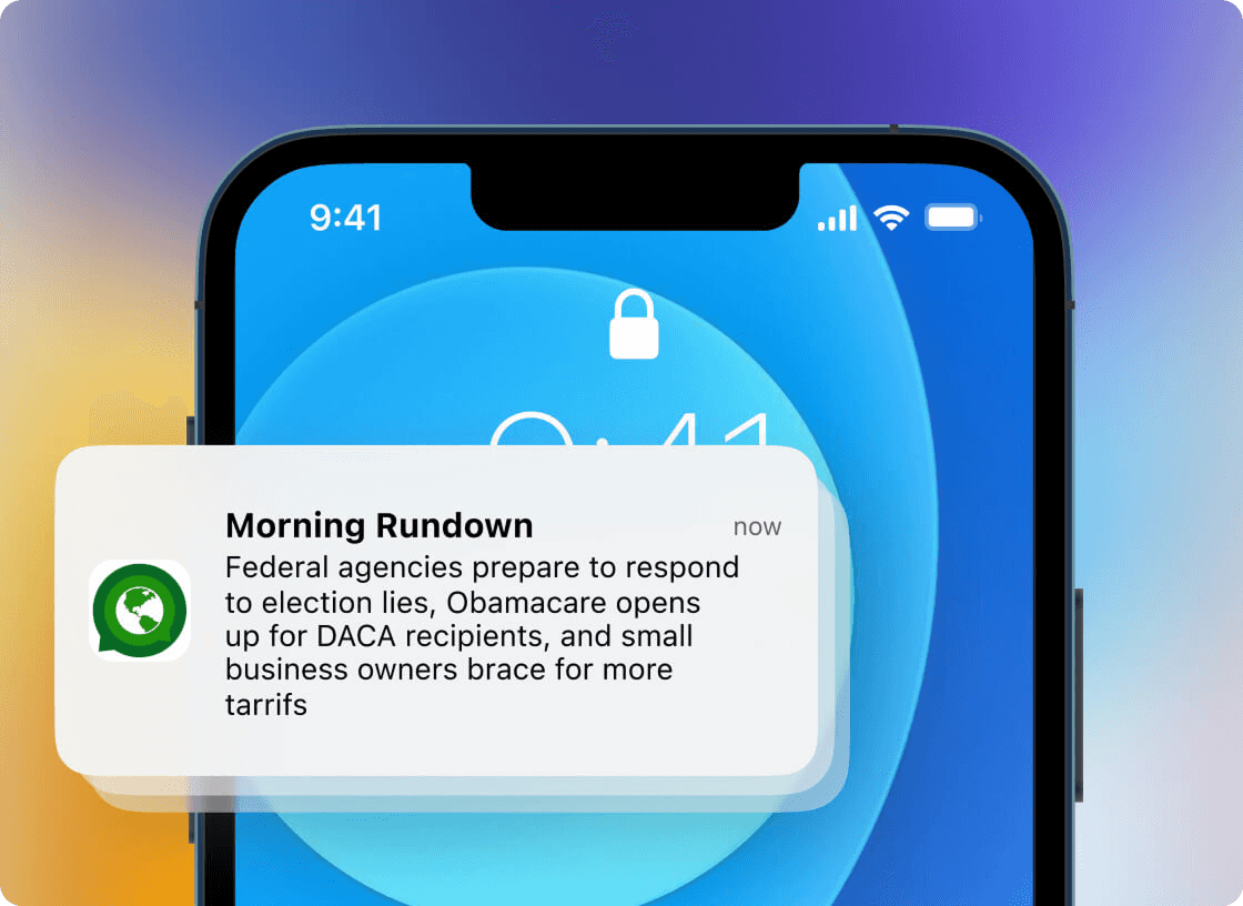 Deliver breaking news